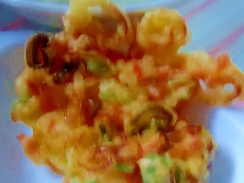 たくあん入り かき揚げ